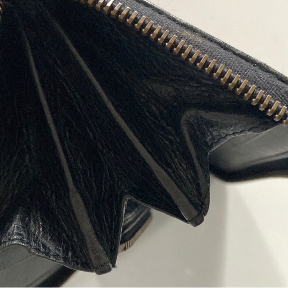 Balenciaga Continental Leather Wallet City Long Wallet in Black Noir - Picture 8 of 11